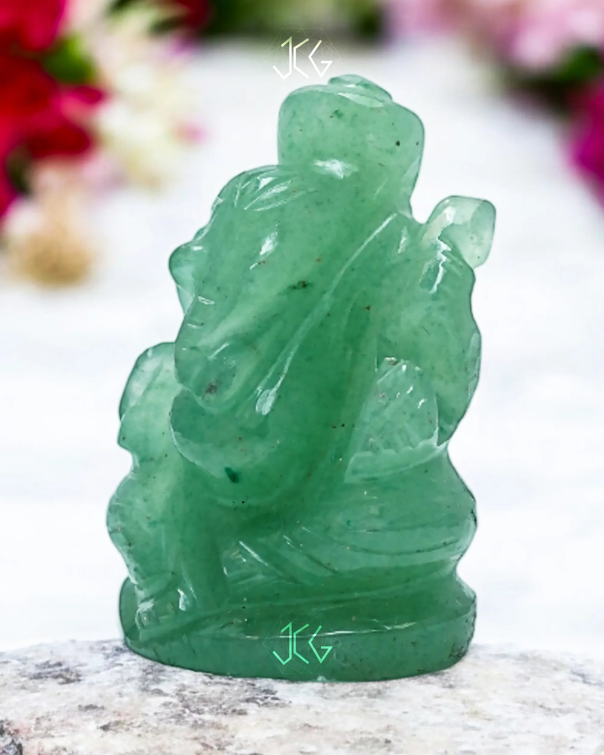 Green Aventurine Ganesha Jaipur Crystal Gems